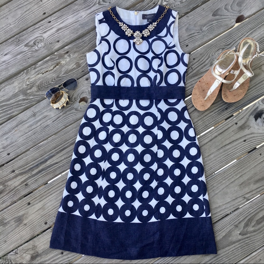 Liz Claiborne linen sheath dress